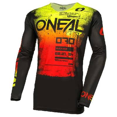 Блуза с дълъг ръкав Oneal Mayhem Scarz long sleeve jersey - Orange (Black / Red)