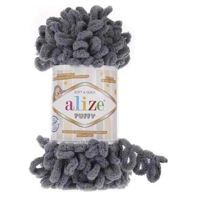 Alize Puffy - 87 Uhlová sivá