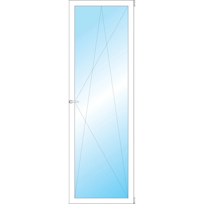 OKNA HNED Plastové okno 72x208 cm bílé otevíravé a sklopné pravé