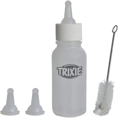 TRIXIE Suckling Bottle Set - бутилка с три биберона и четка за почистване 57 мл