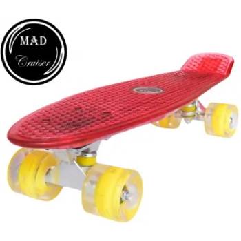 Image 1 of Sportmann червен скейтборд Penny Mad Cruiser Full LED с лагери ABEC 7