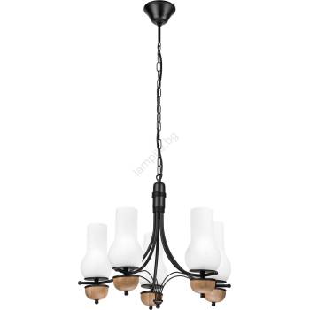 Brilagi - LED Пендел COTTAGE 5xE14/40W/230V бук/бял (BG1524B)