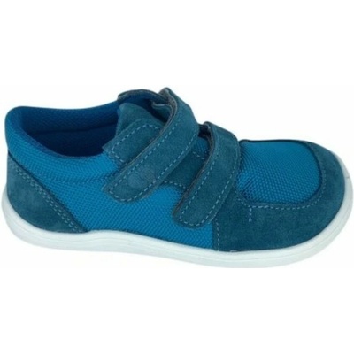 Baby Bare Baby Bared detské textilné barefoot tenisky FEBO sneakers petrol