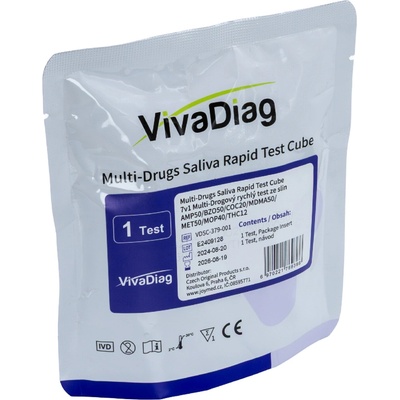 VivaDiag 7v1 COC/THC/MOP/MDMA/AMP/MET/BZO multitest 1 ks