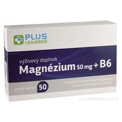 Plus Lékárna Magnesium 50 mg + B6 50 ks