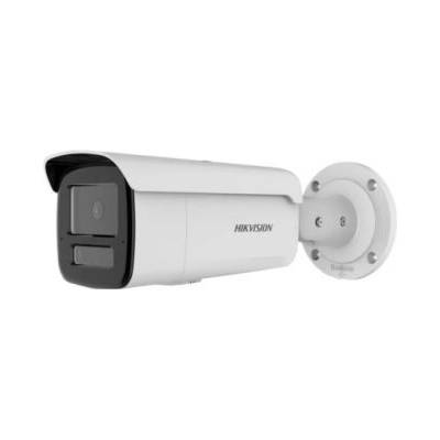 4 MP Acusense Smart Hybrid Light Fixed Bullet Network Camera, 4 mm, F1.6, IR, White Light up to 80m, H. 265+, IP67, built-in Microphone, built-in memory card slot (up to 512GB), 12Vdc/PoE 11W (DS-2CD2T43G2-4LI)