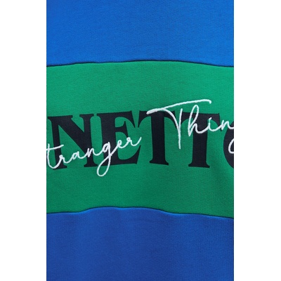 Benetton Памучен суичър United Colors of Benetton x Stranger Things (342ZU10BA)