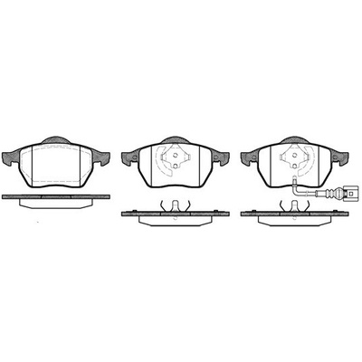 Sada brzdových platničiek kotúčovej brzdy REMSA 0390.41