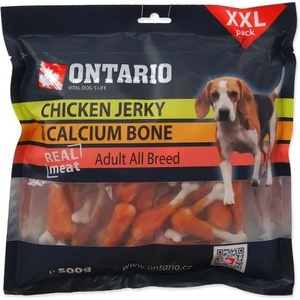 ONTARIO Лакомство за кучета калциеви кокали с пилешко месо ontario, 500 гр, Чехия 214-5054