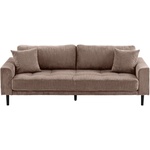 House Nordic Кафяв диван от рипсено кадифе 210 cm Lido - House Nordic (1250010)