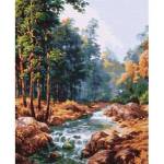 Ideyka Painting by numbers 40x50 cm KHO2882 Carpathian fountain AP0076