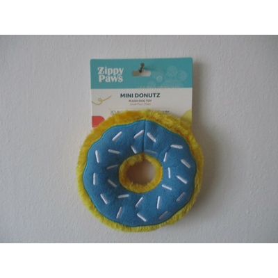 ZippyPaws mini donutz borůvkový s pískátkem 13 cm