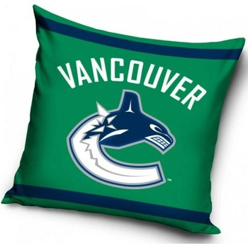TipTrade Velurový vankúš NHL Vancouver Canucks 40x40