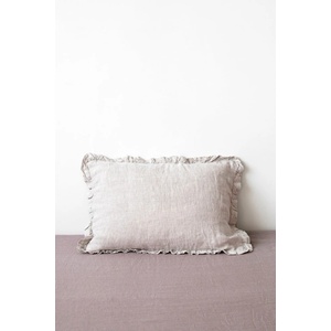 Linen Tales Натурална ленена калъфка за възглавница с ивици, 50 x 60 cm - Linen Tales (LT-PCFR-50x60-ML)