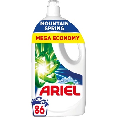 Ariel Течен перилен препарат Ariel Mountain Spring 3, 87L - 86 изпирания (8700216690911)