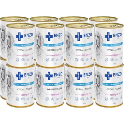 Enzo Vet Hypoalergénna diéta s králikom 16 x 400 g