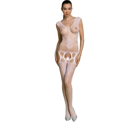Passion ECO Bodystocking BS014 White