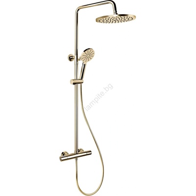 Bath Deluxe Душ комплект с термостатен смесител dragor, полирано месингово покритие (bt0083)