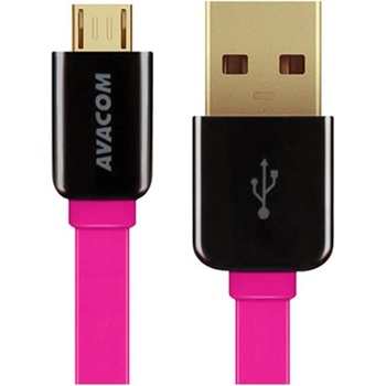 Avacom DCUS-MIC-120P USB - Micro USB, 120cm, růžový