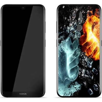 Pouzdro mmCase gelové Nokia 3.2 - voda a oheň