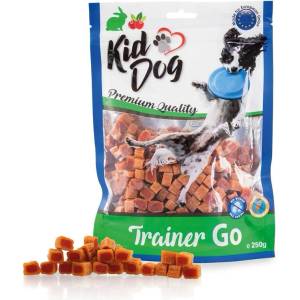 KIDDOG Trainer Go мини кубчета с заек и боровинки 250 г