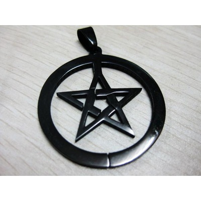 Origoska Řetízek supernatural (pentagram) ocel PT06 Černá