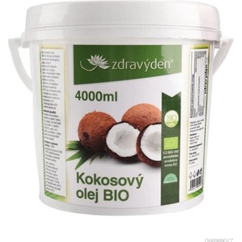 Zdravý den Kokosový olej 100% panenský Bio 4000 ml