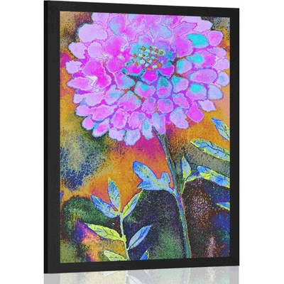Plakát nádherné květiny - 20x30 black