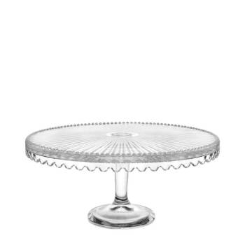 Image 1 of Horecano - Стъклена поставка / плато за торта на столче ф28xh12см (SN. DMY. 501) (0112397)