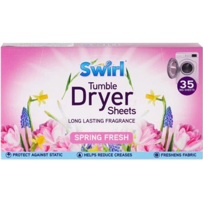 Swirl vonné ubrousky do sušičky Spring Fresh 35 ks