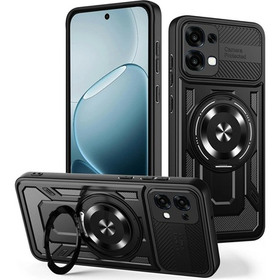 OPPO Магнитен Калъф за Oppo A6 Pro 5G / 4G с Въртяща се Стойка - TPU+PC, Военна защита, 6 цвята