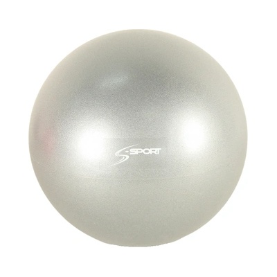 S-Sport Овър топка (мека топка, пилатес топка) 25 см, сребриста