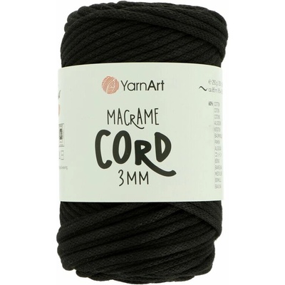 Špagát YarnArt Macrame Cord 750 čierna