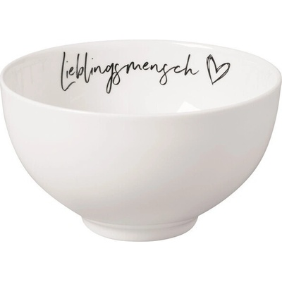 Villeroy & Boch 10-1621-6250 Miska Statement Lieblingmensch 13,8 cm