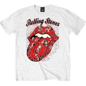 The Rolling Stones Tattoo Flash Тениска с къс ръкав White L (RSTEE14MW03)
