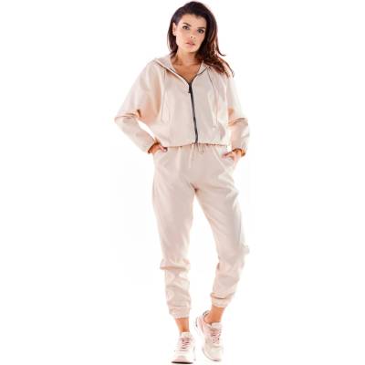Awama Woman's Sweatshirt A590 Beige