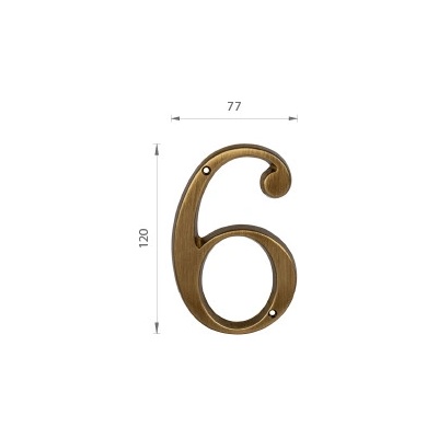 MPK - DOMOVÁ ČÍSLICA "6/9"- 120 mm BRM.LL - bronz matný | MP-KOVANIA.sk