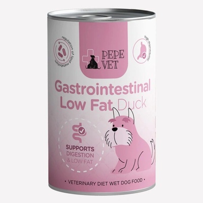 Paka Zwierzaka PEPE VET Gastrointestinal Low Fat Duck (патица) 400 г