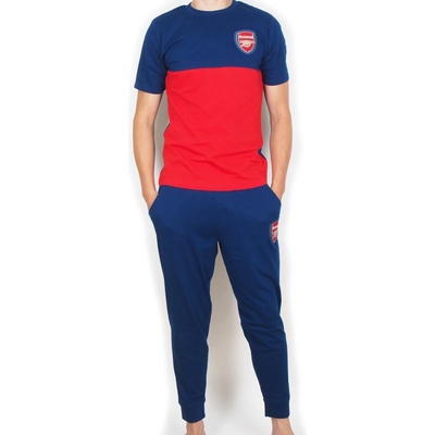 FC Arsenal pánské pyžamo krátký rukáv modro červené
