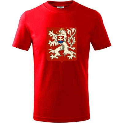 Znak malý První Republika československá 1918–1920 tričko dětské bavlněné Červená