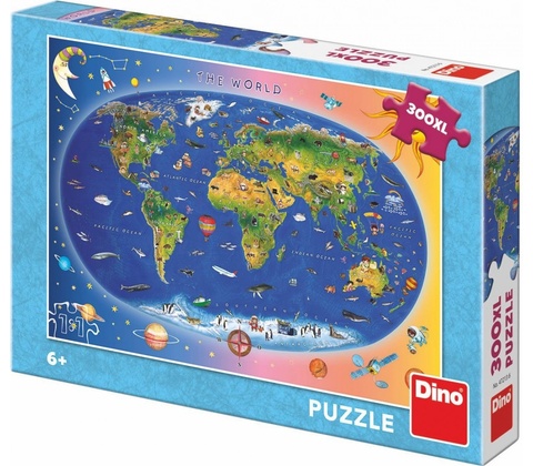 Dino mapa 300 dílků