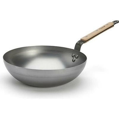 de Buyer Ocelová pánev WOK MINERAL B BOIS 28cm 3,7l