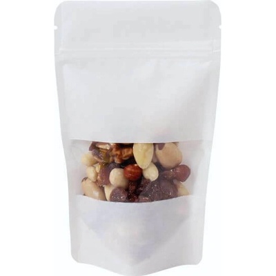 Doypack sáček 110*185 mm, 250 ml, bílý s okénkem, 100 ks