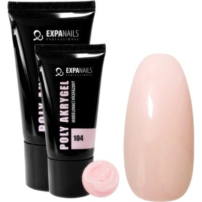 Expa Nails Poly Akrygel v tubě růžovo tělová nude 104 30 g