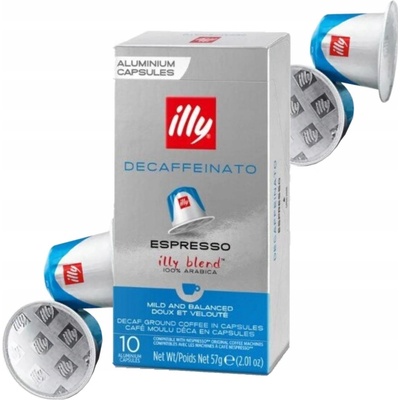Illy Decaffeinato bezkofeínové kapsule Do Nespresso 10 ks