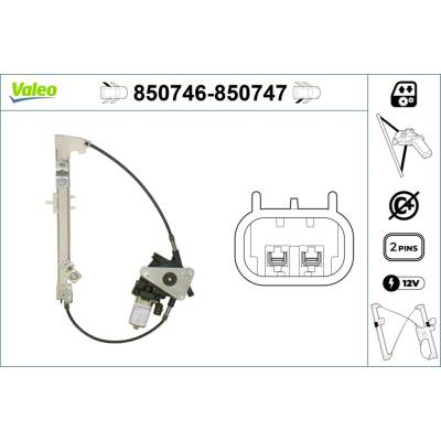 Mechanizmus zdvíhania okna VALEO 850746