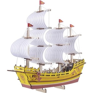 Woodcraft construction kit Woodcraft Дървен 3D пъзел Търговски кораб (XA-G043H)