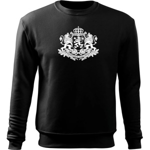 DRAGOWA мъжки суитшърт Герб на България, черен (37442)