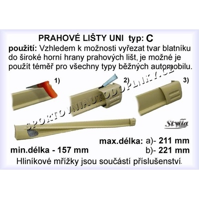 Universální boční prahy