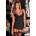 RENÉ ROFÉ 2 pc Hollywood chemise & g-string set Black S/M
